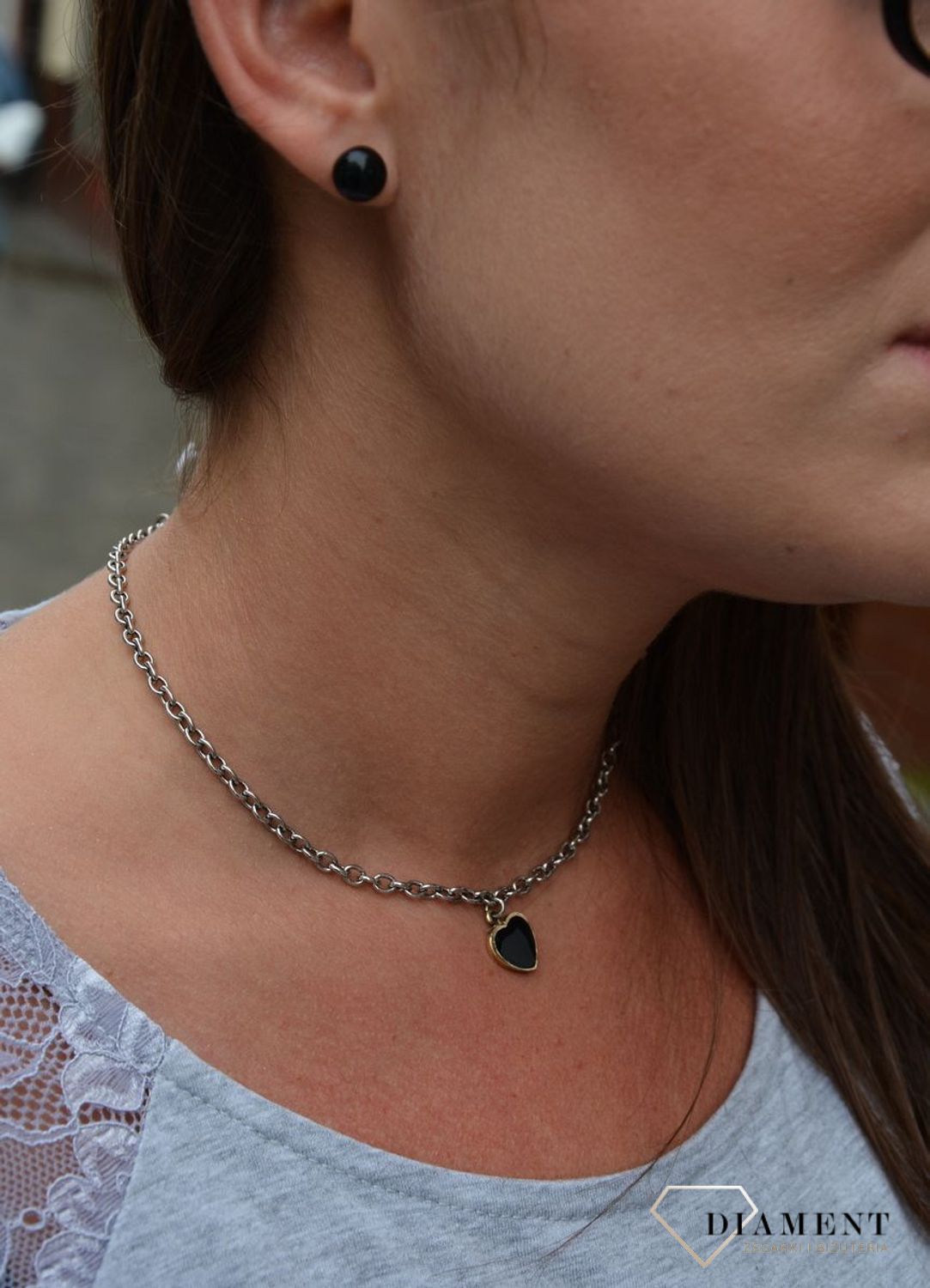 Kolczyki szkło weneckie czarne sztyfty Murano 25.jpg